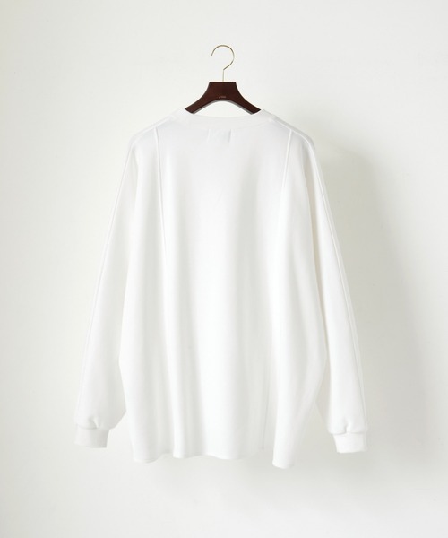 EMMA CLOTHES(エマクローズ)の「ダンボールビッグドルマンL/Sカットソー EMMA CLOTHES 2024SS(Tシャツ/カットソー・メンズ・ホワイト/ブラック/ダークグリーン/ライトブルー/ブルー・M/L)」の14枚目の写真