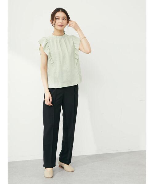 ELENCARE DUE(エレンカーレデュエ)の「・ELENCARE DUE シシュウ×ラッフルブラウス(シャツ/ブラウス・レディース・ブラック/アイボリー/グリーン系その他2・FREE)」の22枚目の写真