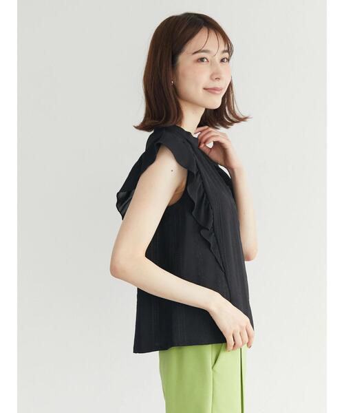 ELENCARE DUE(エレンカーレデュエ)の「・ELENCARE DUE シシュウ×ラッフルブラウス(シャツ/ブラウス・レディース・ブラック/アイボリー/グリーン系その他2・FREE)」の11枚目の写真