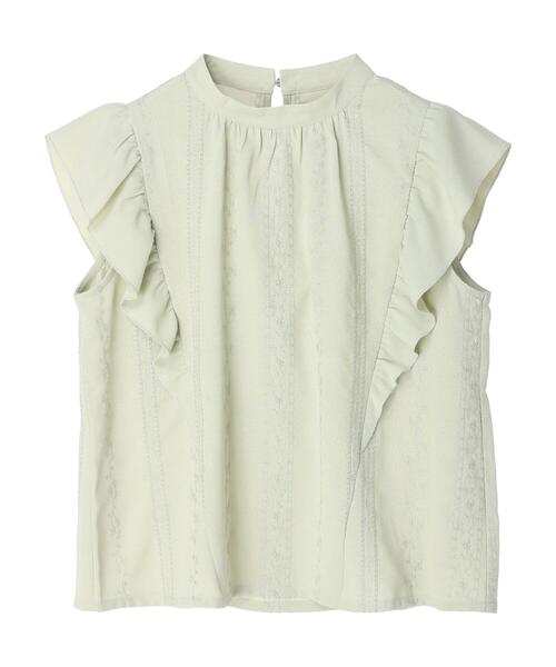ELENCARE DUE(エレンカーレデュエ)の「・ELENCARE DUE シシュウ×ラッフルブラウス(シャツ/ブラウス・レディース・ブラック/アイボリー/グリーン系その他2・FREE)」の18枚目の写真