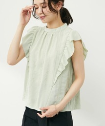 ELENCARE DUE | ・ELENCARE DUE シシュウ×ラッフルブラウス(シャツ/ブラウス)