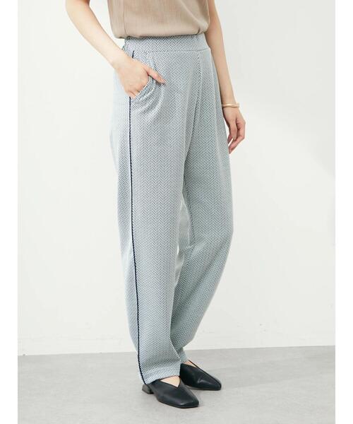 Green Parks(グリーンパークス)の「ジャガードパンツ(その他パンツ・レディース・レッド/ネイビー・FREE)」の8枚目の写真