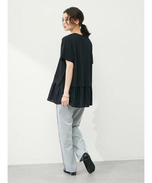 Green Parks(グリーンパークス)の「ジャガードパンツ(その他パンツ・レディース・レッド/ネイビー・FREE)」の12枚目の写真