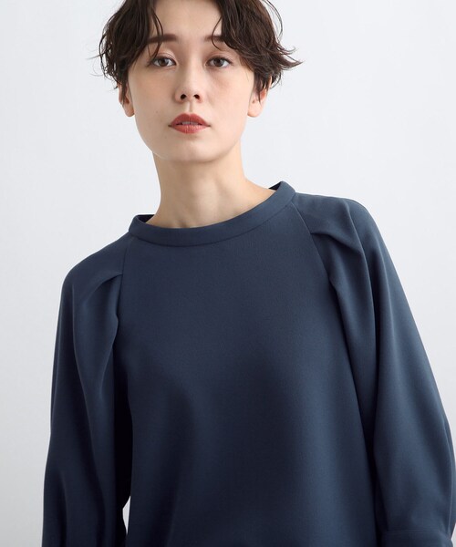 INDIVI(インディヴィ)の「◆【Oggi 11月号掲載/滝沢カレンさん着用】ストレッチ 袖コンシャスブラウス(シャツ/ブラウス・レディース・ブラック/サンドベージュ/グレー系その他6/キャメル・05/13/15 /19/34/38)」の7枚目の写真