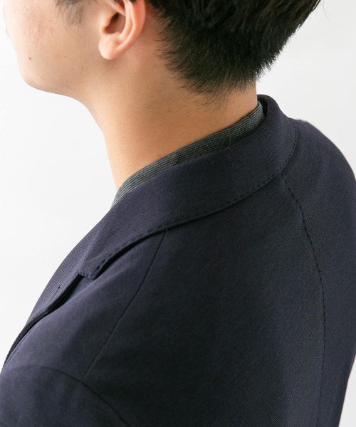 URBAN RESEARCH DOORS（アーバンリサーチドアーズ）の「LIFE STYLE TAILOR　シルケットポンチストレッチ長袖Tシャツ（Tシャツ/カットソー・メンズ・ホワイト/ホワイト系その他/グレー系その他・MEDIUM/LARGE）」の10枚目の写真