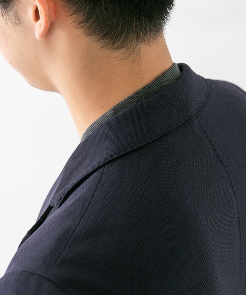 URBAN RESEARCH DOORS（アーバンリサーチドアーズ）の「LIFE STYLE TAILOR　シルケットポンチストレッチ長袖Tシャツ（Tシャツ/カットソー・メンズ・ホワイト/ホワイト系その他/グレー系その他・MEDIUM/LARGE）」の11枚目の写真