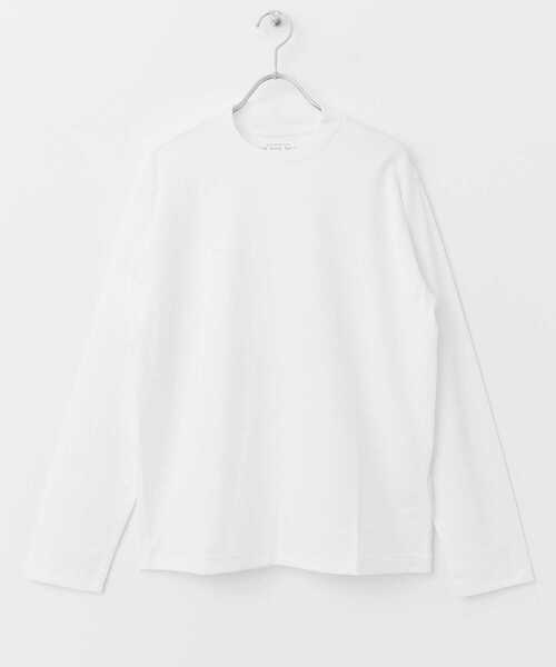 URBAN RESEARCH DOORS（アーバンリサーチドアーズ）の「LIFE STYLE TAILOR　シルケットポンチストレッチ長袖Tシャツ（Tシャツ/カットソー・メンズ・ホワイト/ホワイト系その他/グレー系その他・MEDIUM/LARGE）」の12枚目の写真