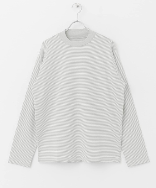 URBAN RESEARCH DOORS（アーバンリサーチドアーズ）の「LIFE STYLE TAILOR　シルケットポンチストレッチ長袖Tシャツ（Tシャツ/カットソー・メンズ・ホワイト/ホワイト系その他/グレー系その他・MEDIUM/LARGE）」の13枚目の写真