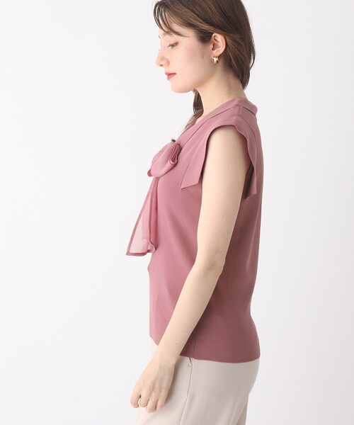 index（インデックス）の「◆ドッキングボウニット【WEB限定サイズ】（ニット/セーター・レディース・ライトグレー/ブラック/ピンク系・40/38/42/36）」の10枚目の写真