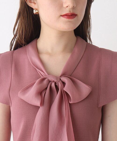 index（インデックス）の「◆ドッキングボウニット【WEB限定サイズ】（ニット/セーター・レディース・ライトグレー/ブラック/ピンク系・40/38/42/36）」の8枚目の写真