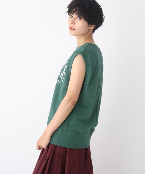OPAQUE.CLIP(オペークドットクリップ)の「◆【C】ロゴウラケプルオーバー(Tシャツ/カットソー・レディース・ダークグリーン/チャコールグレー・36/38/40)」の6枚目の写真