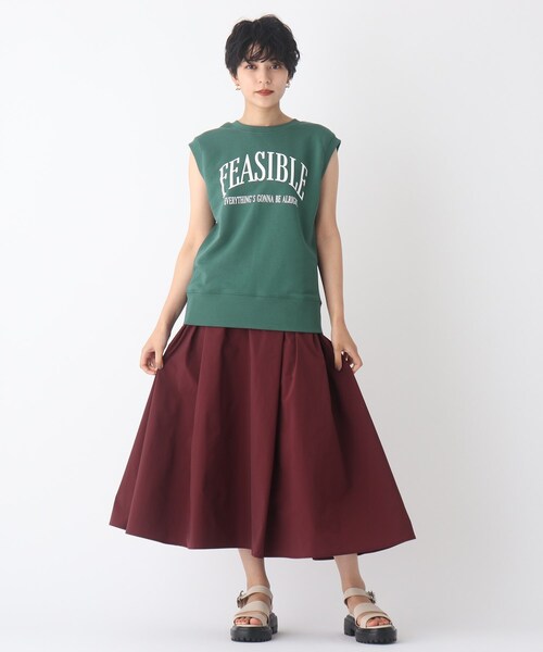 OPAQUE.CLIP(オペークドットクリップ)の「◆【C】ロゴウラケプルオーバー(Tシャツ/カットソー・レディース・ダークグリーン/チャコールグレー・36/38/40)」の7枚目の写真
