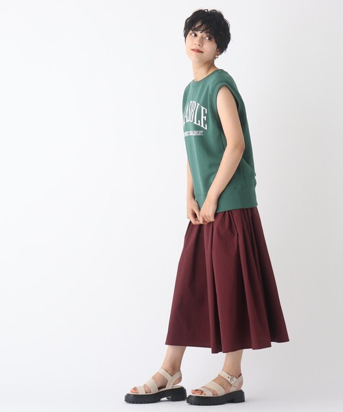 OPAQUE.CLIP(オペークドットクリップ)の「◆【C】ロゴウラケプルオーバー(Tシャツ/カットソー・レディース・ダークグリーン/チャコールグレー・36/38/40)」の8枚目の写真