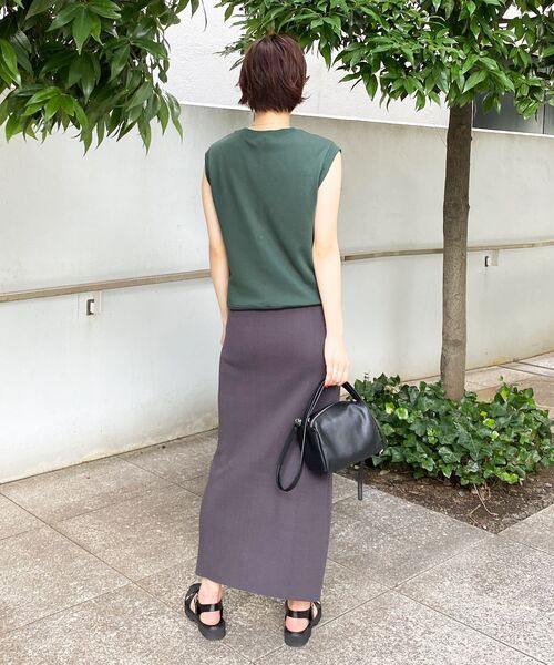 OPAQUE.CLIP(オペークドットクリップ)の「◆【C】ロゴウラケプルオーバー(Tシャツ/カットソー・レディース・ダークグリーン/チャコールグレー・36/38/40)」の10枚目の写真