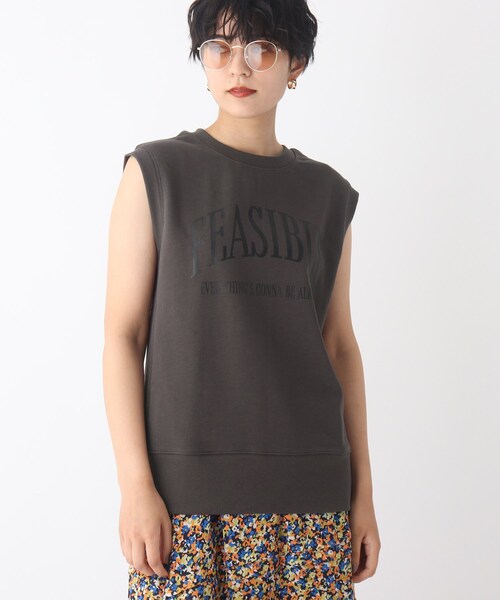 OPAQUE.CLIP(オペークドットクリップ)の「◆【C】ロゴウラケプルオーバー(Tシャツ/カットソー・レディース・ダークグリーン/チャコールグレー・36/38/40)」の12枚目の写真