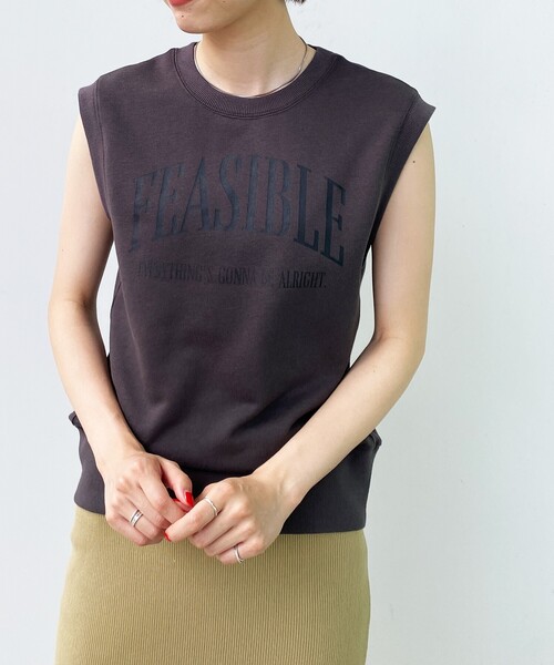 OPAQUE.CLIP(オペークドットクリップ)の「◆【C】ロゴウラケプルオーバー(Tシャツ/カットソー・レディース・ダークグリーン/チャコールグレー・36/38/40)」の3枚目の写真