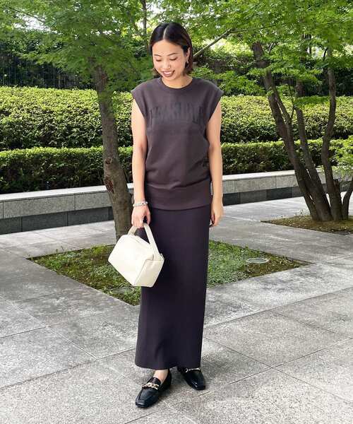 OPAQUE.CLIP(オペークドットクリップ)の「◆【C】ロゴウラケプルオーバー(Tシャツ/カットソー・レディース・ダークグリーン/チャコールグレー・36/38/40)」の4枚目の写真