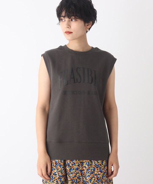 OPAQUE.CLIP(オペークドットクリップ)の「◆【C】ロゴウラケプルオーバー(Tシャツ/カットソー・レディース・ダークグリーン/チャコールグレー・36/38/40)」の19枚目の写真