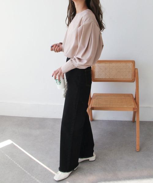 Chillfar（チルファー）の「前後2WAYボリューム袖ブラウス（シャツ/ブラウス・レディース・ホワイト/グレイッシュベージュ/カーキ系・FREE）」の20枚目の写真