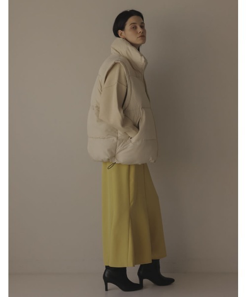[2022A/WCOLLECTION]ビッグシルエットファイバーダウンベスト