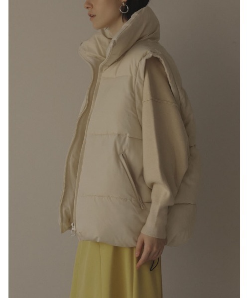 [2022A/WCOLLECTION]ビッグシルエットファイバーダウンベスト