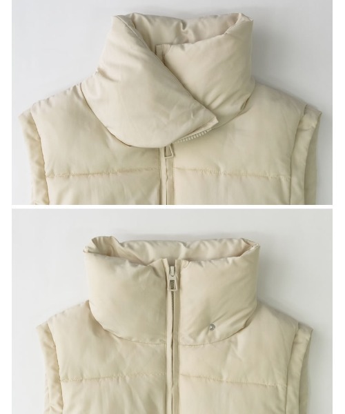 [2022A/WCOLLECTION]ビッグシルエットファイバーダウンベスト