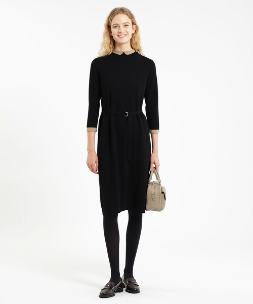 MACKINTOSH PHILOSOPHY（ﾏｯｷﾝﾄｯｼｭ ﾌｨﾛｿﾌｨｰ）の「フラップポケットレザーバッグ（ボストンバッグ・レディース・ブラック/ベージュ系その他4・FREE）」の8枚目の写真