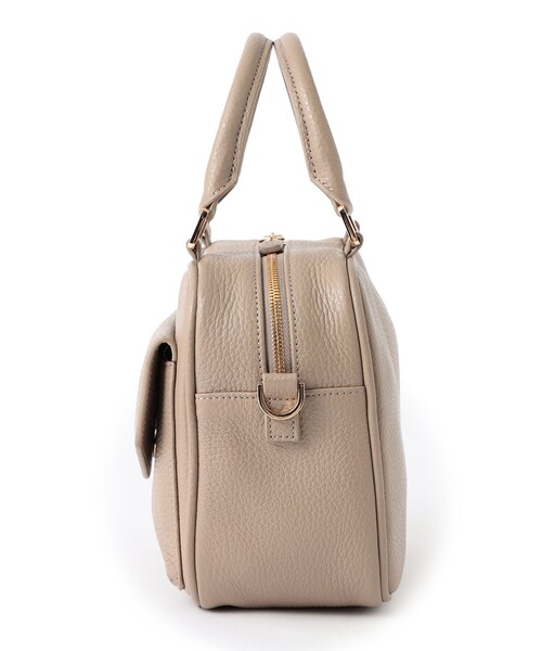 MACKINTOSH PHILOSOPHY（ﾏｯｷﾝﾄｯｼｭ ﾌｨﾛｿﾌｨｰ）の「フラップポケットレザーバッグ（ボストンバッグ・レディース・ブラック/ベージュ系その他4・FREE）」の12枚目の写真