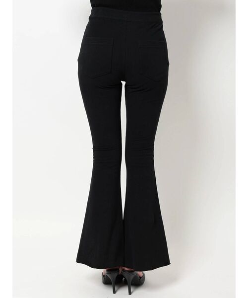 GYDA（ジェイダ）の「ハイウエスト RAISED BACKストレッチ ピンタックフレアパンツ（スウェットパンツ・レディース・ライトグレー/ブラック・FREE）」の17枚目の写真