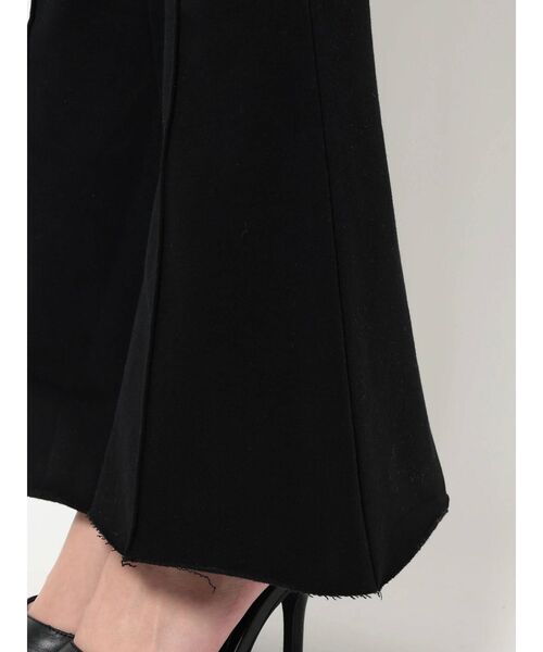 GYDA（ジェイダ）の「ハイウエスト RAISED BACKストレッチ ピンタックフレアパンツ（スウェットパンツ・レディース・ライトグレー/ブラック・FREE）」の20枚目の写真