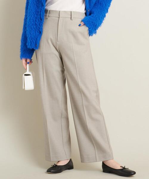 BEAUTY&YOUTH UNITED ARROWS(ビューティーアンドユースユナイテッドアローズ)の「裏起毛バックゴムストレートパンツ ‐ウォッシャブル-(その他パンツ・レディース・ダークブラウン/ナチュラル/ケリー・S/M/L)」の3枚目の写真