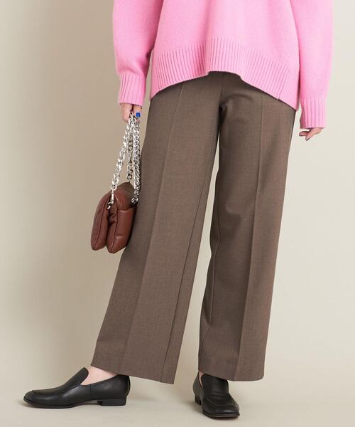 BEAUTY&YOUTH UNITED ARROWS(ビューティーアンドユースユナイテッドアローズ)の「裏起毛バックゴムストレートパンツ ‐ウォッシャブル-(その他パンツ・レディース・ダークブラウン/ナチュラル/ケリー・S/M/L)」の7枚目の写真