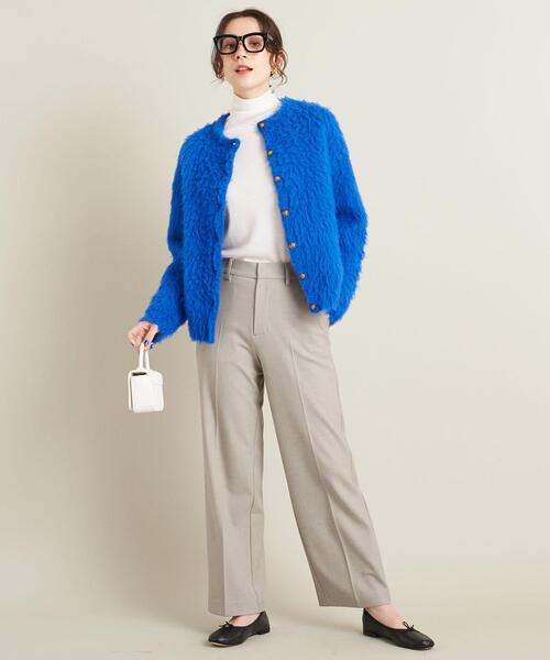 BEAUTY&YOUTH UNITED ARROWS(ビューティーアンドユースユナイテッドアローズ)の「裏起毛バックゴムストレートパンツ ‐ウォッシャブル-(その他パンツ・レディース・ダークブラウン/ナチュラル/ケリー・S/M/L)」の14枚目の写真