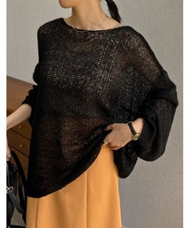 Re:EDIT | モヘアタッチローゲージシアープルオーバー(ニット/セーター)