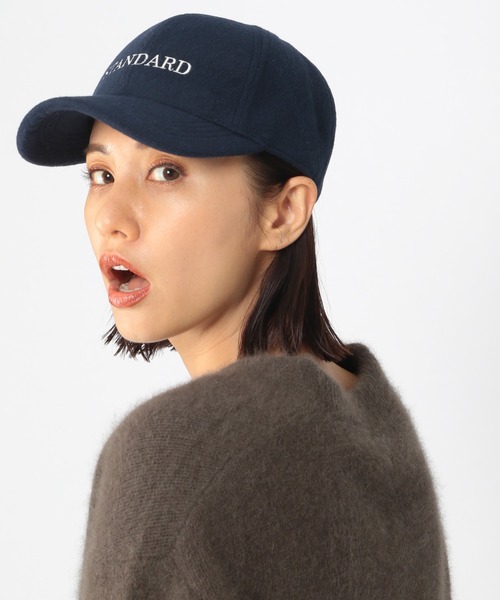 BARNYARDSTORM（バンヤードストーム）の「BARNYARDSTORM / 刺繍CAP（キャップ・レディース・ライトグレー/ネイビー・FREE）」の3枚目の写真