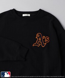 MLB × FREAK'S STORE/エムエルビー/メジャーリーグベースボール MLB アスレチックス裏毛クルーネックスウェット