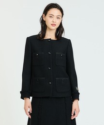 KAON FOR ESTNATION / ツイードノーカラージャケット