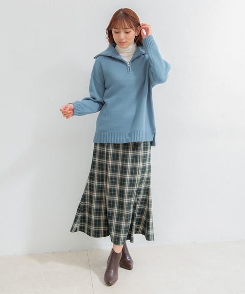 マスターバニー 美品 ハーフジップニット ネイビー サイズ7大きいサイズ ハーフジップ ニット セーター[品番：TY000008768]｜teddyshop