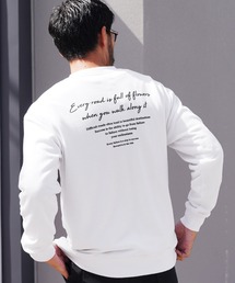 裏毛プリント スウェット トレーナー