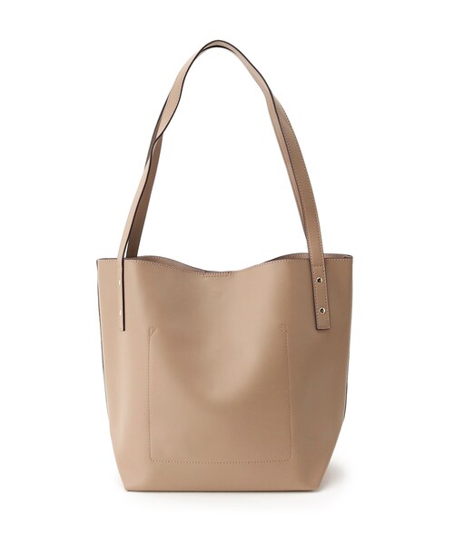 SHOO・LA・RUE（シューラルー）の「◆持ち手が大きめで使い易い！サイド ハンドル トートバッグ（トートバッグ・レディース・ブラック/サンドベージュ/ピンク系・00）」の7枚目の写真