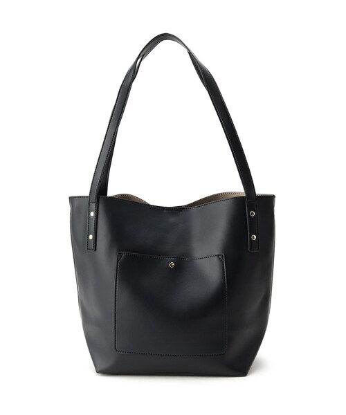 SHOO・LA・RUE（シューラルー）の「◆持ち手が大きめで使い易い！サイド ハンドル トートバッグ（トートバッグ・レディース・ブラック/サンドベージュ/ピンク系・00）」の13枚目の写真