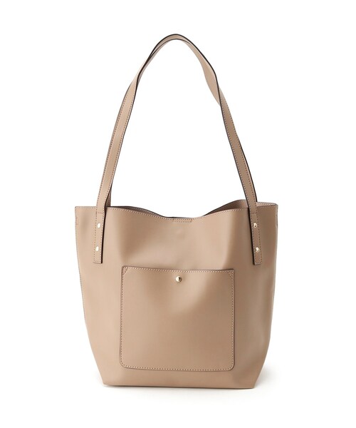 SHOO・LA・RUE（シューラルー）の「◆持ち手が大きめで使い易い！サイド ハンドル トートバッグ（トートバッグ・レディース・ブラック/サンドベージュ/ピンク系・00）」の14枚目の写真