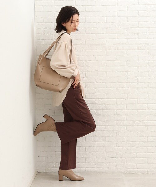 SHOO・LA・RUE（シューラルー）の「◆持ち手が大きめで使い易い！サイド ハンドル トートバッグ（トートバッグ・レディース・ブラック/サンドベージュ/ピンク系・00）」の20枚目の写真