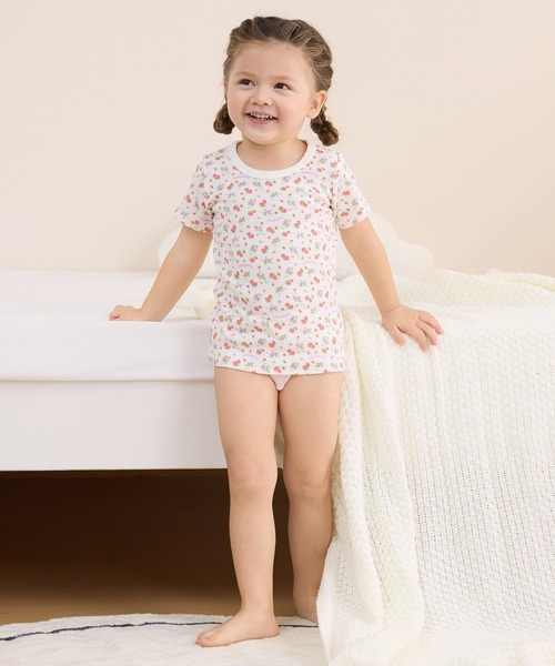 combimini(コンビミニ)の「半袖Tシャツ(ストロベリー)(Tシャツ/カットソー・キッズ・ピンク・130/100/120/110/90/80/140)」の4枚目の写真