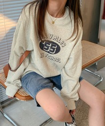 ‘55ナンバリングロゴアメカジテイストルーズロンT