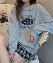 ‘55ナンバリングロゴアメカジテイストルーズロンT