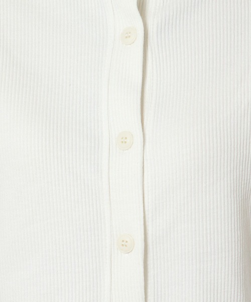 3.3 Field Trip （3.3フィールドトリップ）の「3.3 Field Trip／ハイネッククロップカーディガン　2169552（カーディガン/ボレロ・レディース・ブラック/アイボリー・FREE）」の15枚目の写真