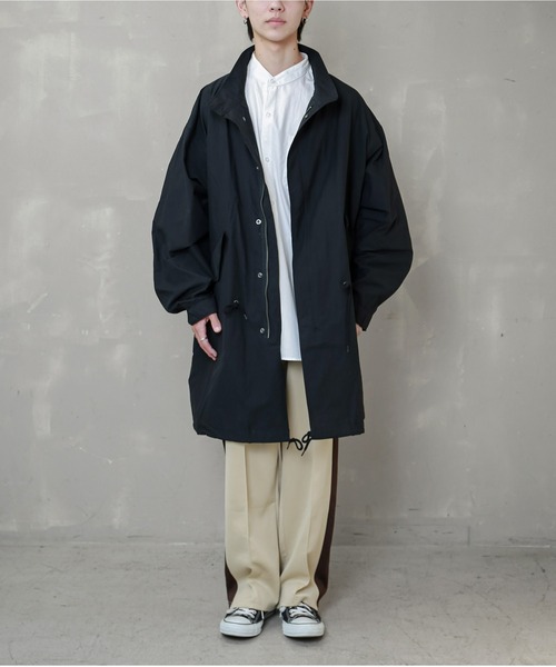 SPINNS(スピンズ)の「【ビッグシルエット】M-65 ノーカラーモッズコート(モッズコート・メンズ・ブラック/カーキ・ONESIZE)」の8枚目の写真
