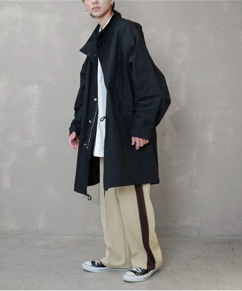 SPINNS(スピンズ)の「【ビッグシルエット】M-65 ノーカラーモッズコート(モッズコート・メンズ・ブラック/カーキ・ONESIZE)」の5枚目の写真