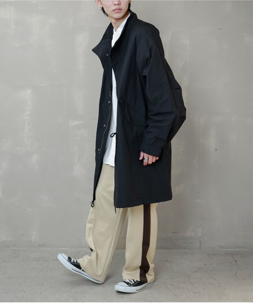 SPINNS(スピンズ)の「【ビッグシルエット】M-65 ノーカラーモッズコート(モッズコート・メンズ・ブラック/カーキ・ONESIZE)」の12枚目の写真